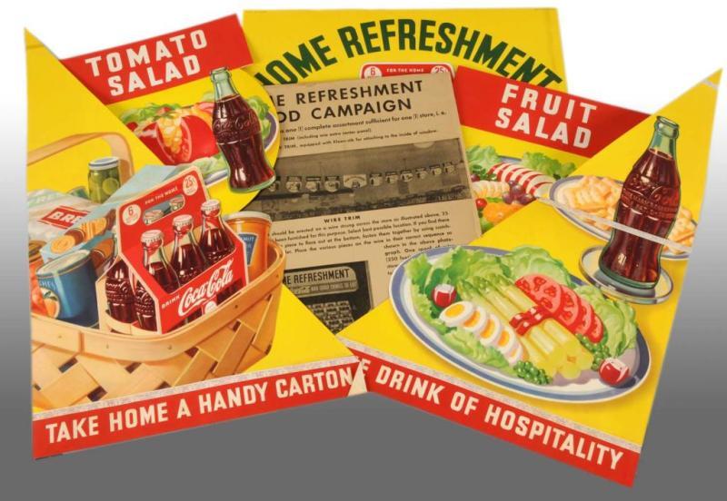 Appraisal: Coca-Cola Home Refreshment Grocery Store Display Description Display is still