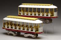 Appraisal: PRIDE LINES STANDARD GAUGE POWER TROLLEY AND TRAILER Of recent