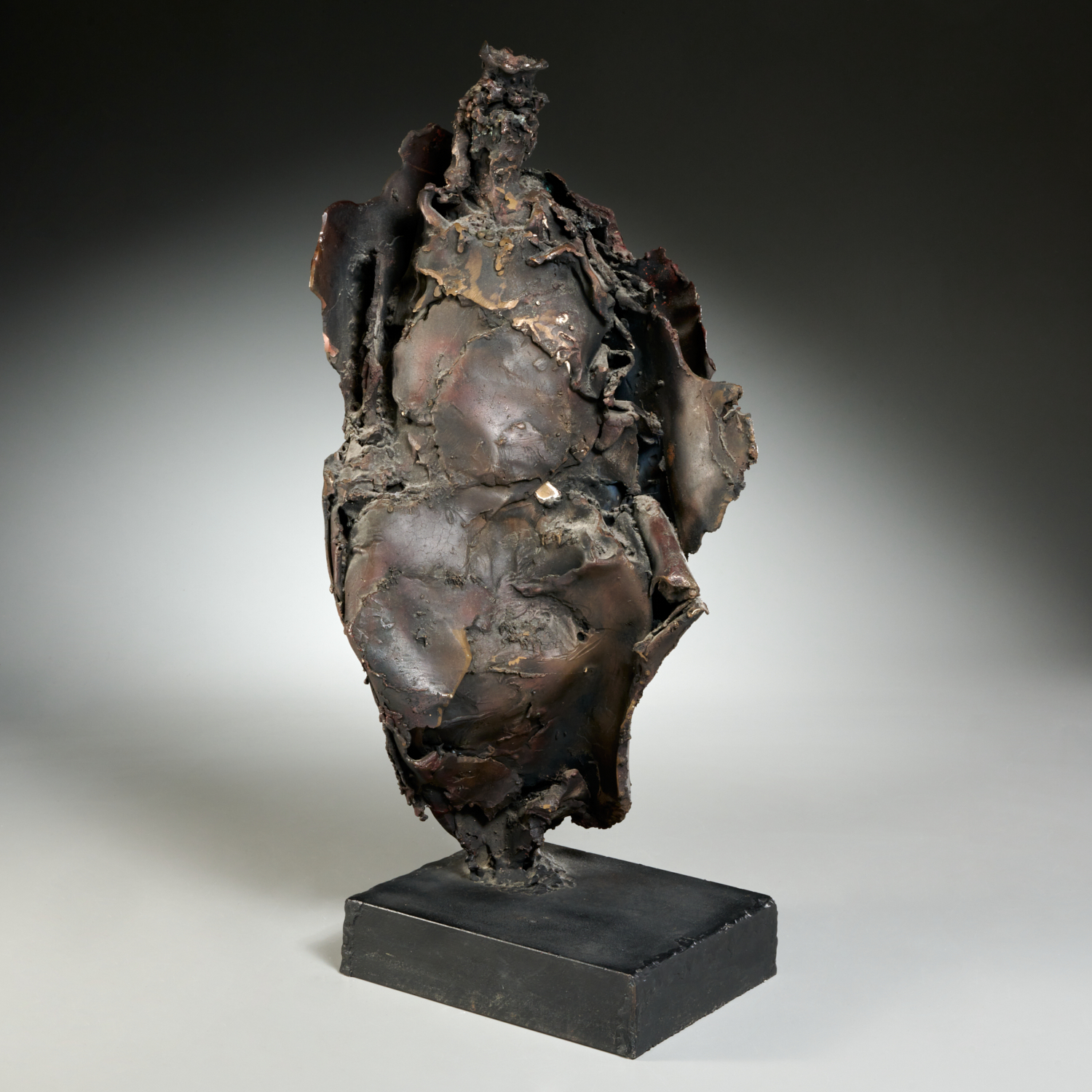 Appraisal: JUDITH BROWN PATINATED BRONZE SCULPTURE Judith Brown American - Seated