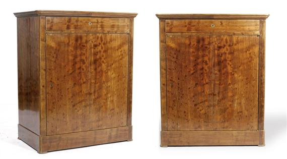 Appraisal: A PAIR OF SIDEBOARDS Louis-Philippe France Mahogany x x cm