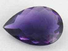 Appraisal: An exceptional loose polished pear shaped amethyst measuring approx x