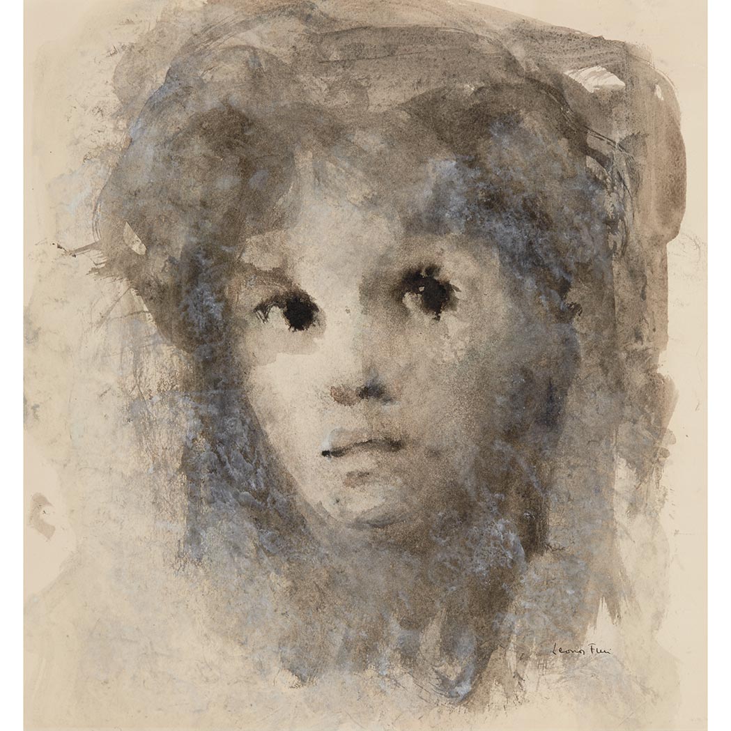 Appraisal: Leonor Fini Argentine French - Head of a Girl Signed