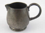 Appraisal: A Liberty's Tudric pewter cream jug Marks Tudric Liberty Co