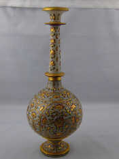 Appraisal: A Persian alabaster vase in the eastern manner with heavy