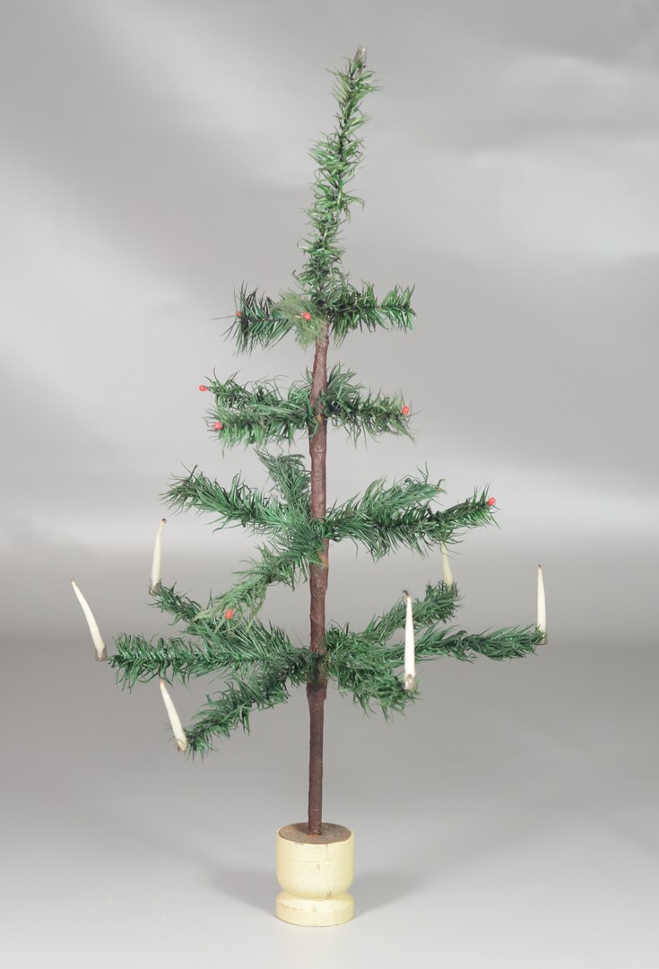 Appraisal: Feather tree with candles and berries tall RCA LLC