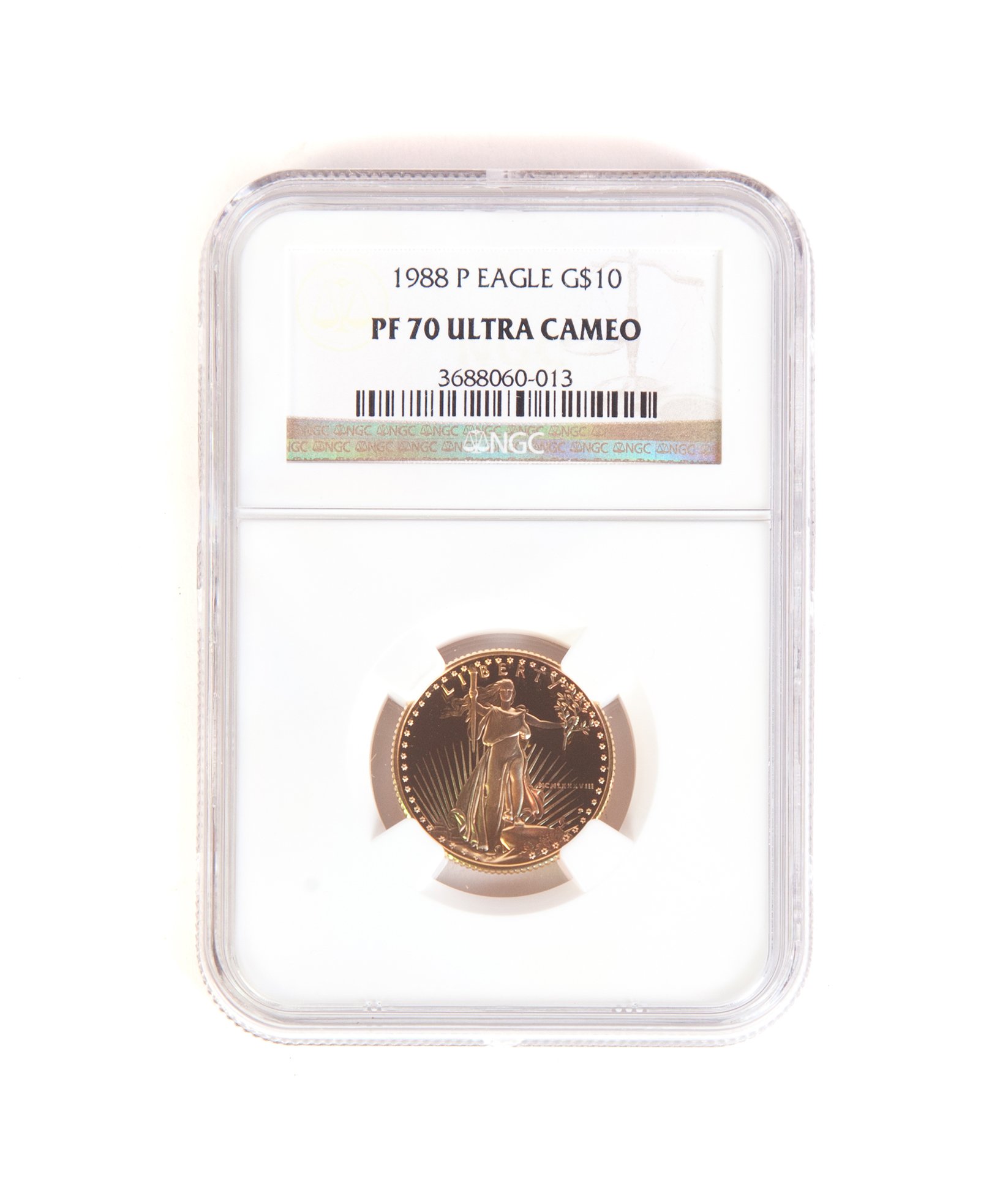 Appraisal: P G EAGLE PF Ultra Cameo NGC -