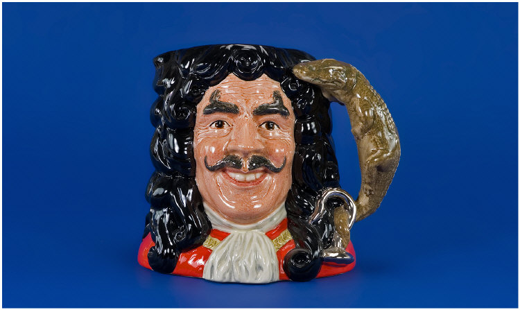 Appraisal: Royal Doulton Character Jug Captain Hook D Character jug of