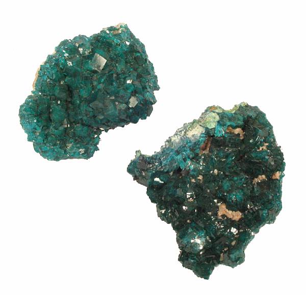 Appraisal: Group of Dioptase Specimens Consisting of five specimens from the