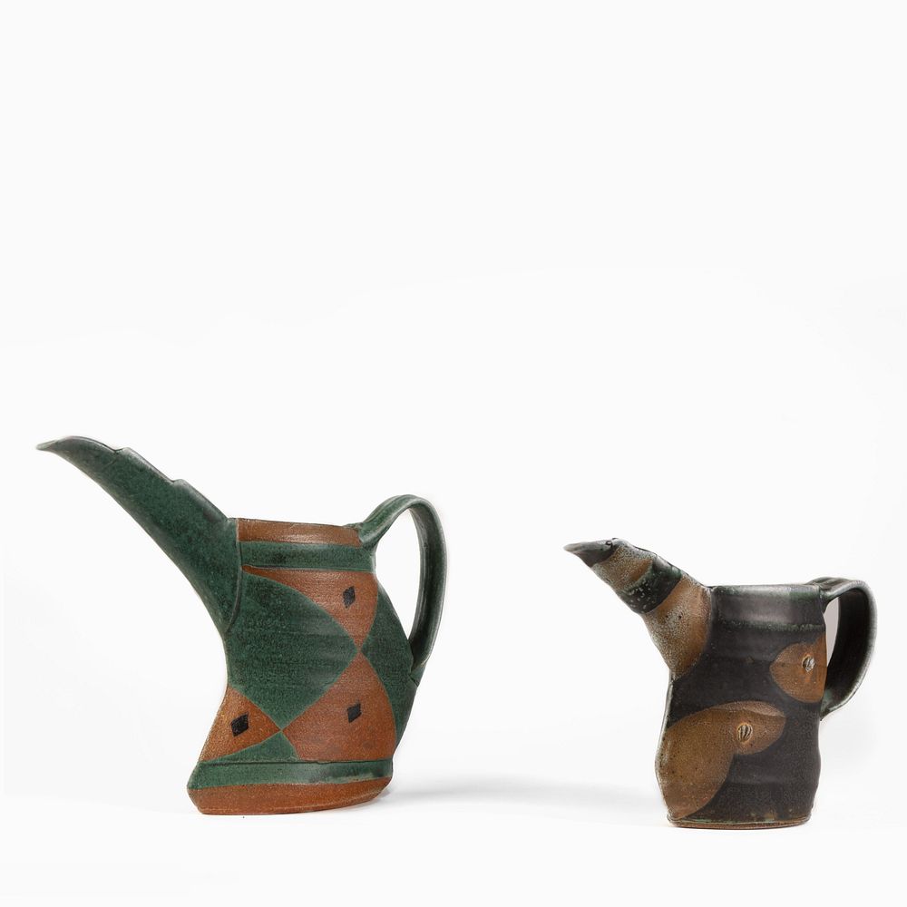 Appraisal: Jeff Oestreich Pair of Pitchers ca Jeff Oestreich th Century