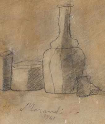 Appraisal: Giorgio Morandi Bologna Italy - Natura Morta Graphite on paper