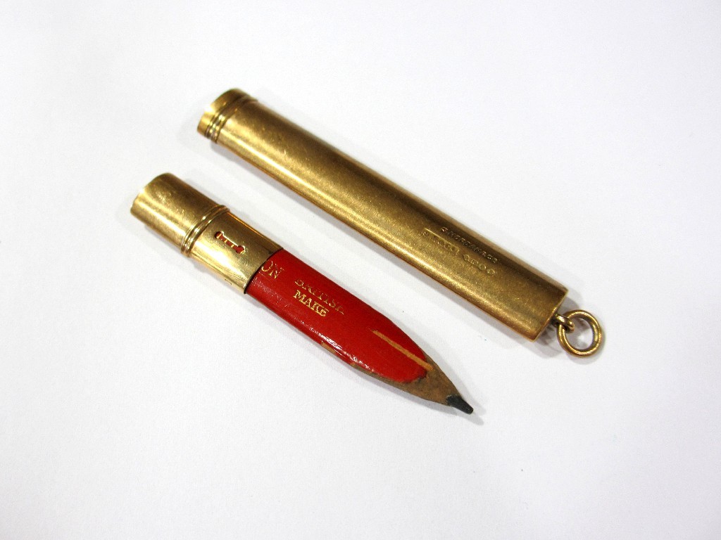 Appraisal: A ct gold th century pencil case by Morden quite