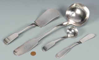 Appraisal: pcs J Conning Silver Flatware pieces of Mobile Alabama coin