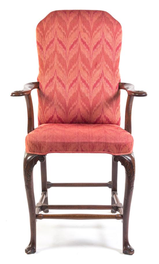 Appraisal: Sale Lot An English Spectator's Chair the padded back and