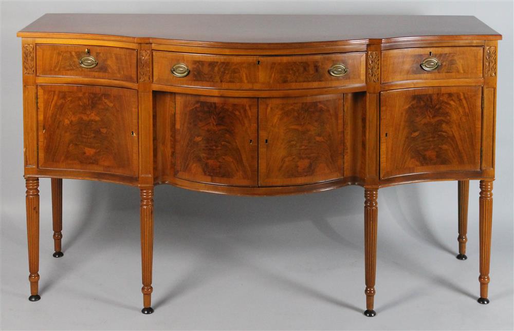 Appraisal: ERNEST SLOUGH PENNSYLVANIA CABINET MAKER CHERRY SIDEBOARD having a shaped