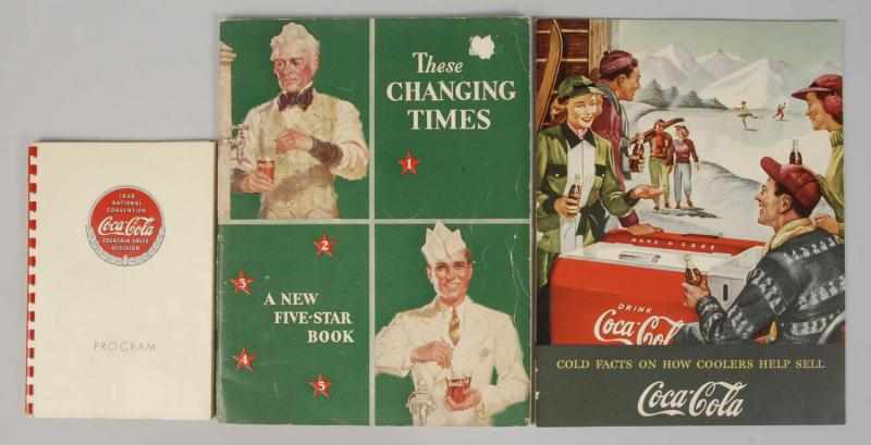 Appraisal: Lot of Assorted Coca-Cola Booklets Description Includes National Convention program