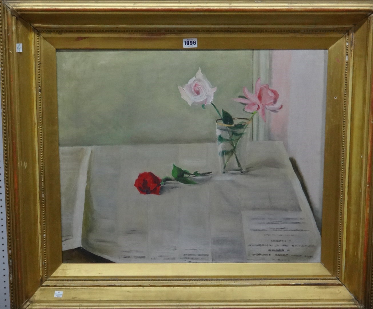 Appraisal: Scottish Colourist School th century Still life of roses oil