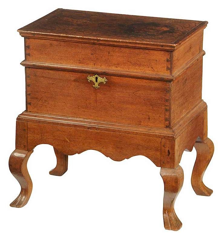 Appraisal: Very Rare Southern Chippendale Walnut Cellarette attributed to Piedmont North