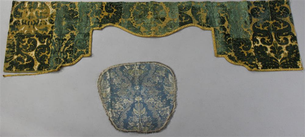 Appraisal: TWO ANTIQUE PIECES OF WOVEN TEXTILES INCLUDING A PROBABLY TH