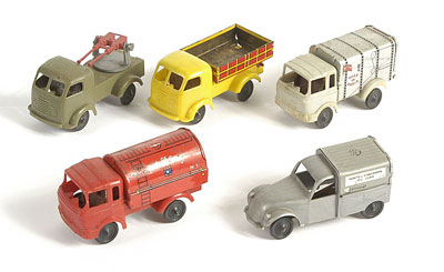 Appraisal: Sesame France tinplate plastic Lorries - similar to the Wells