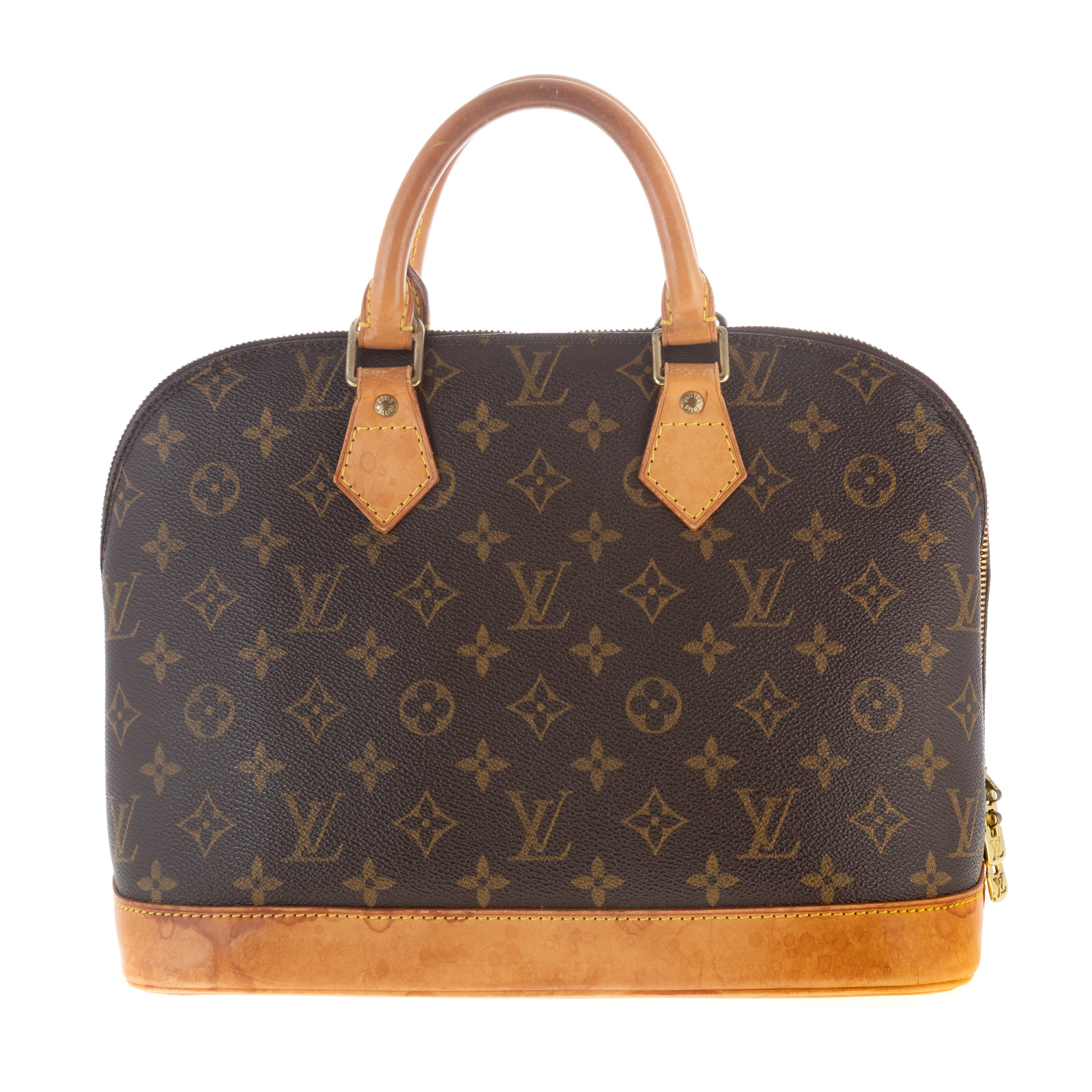 Appraisal: A LOUIS VUITTON MONOGRAM ALMA PM A brown and tan