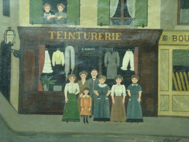 Appraisal: BOULANGER F O C French Scene Teinturerie Signed lower right