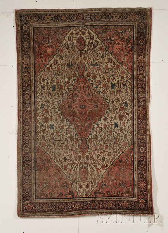 Appraisal: Malayer-Sarouk Rug West Persia late th century even overall wear