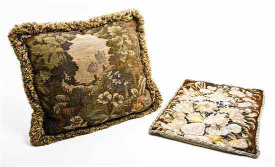 Appraisal: A Collection of Needlework Textiles including examples of seat cushions