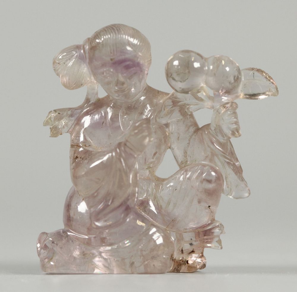 Appraisal: Chinese rock crystal carving possibly Republican period carving of a