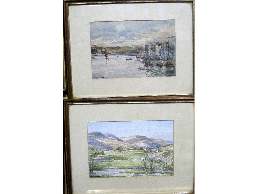 Appraisal: A H G HINE Pair of watercolours - one of