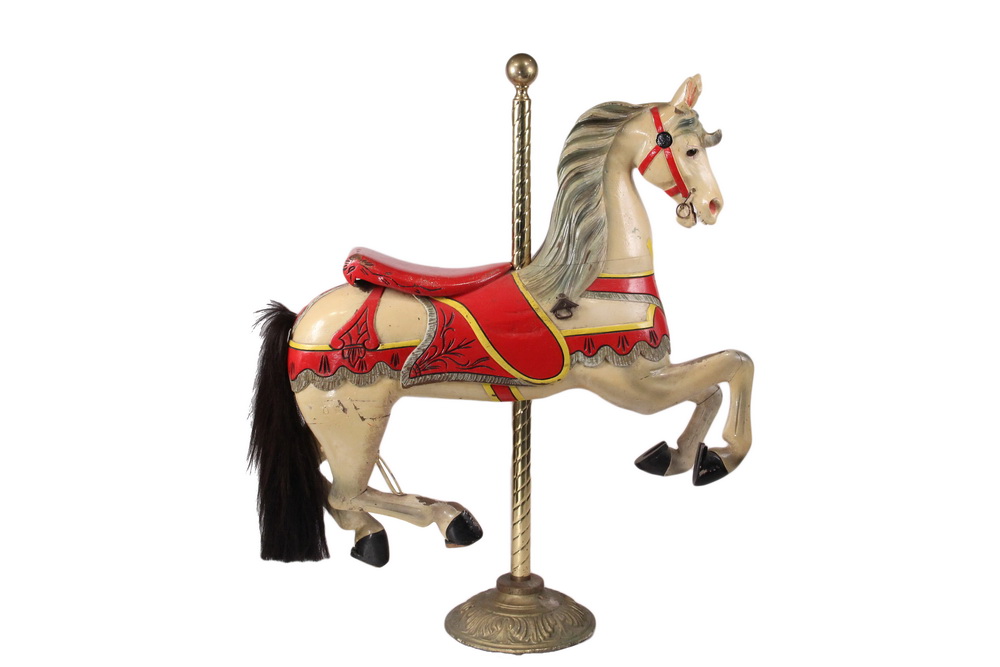 Appraisal: CAROUSEL HORSE - Inside Row Jumper by Charles Looff -