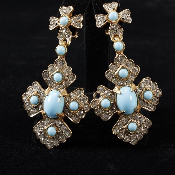 Appraisal: Kenneth Lane KJL Vintage Designer Chandelier Earrings