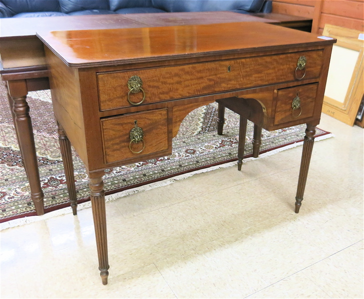 Appraisal: FEDERAL MAHOGANY WRITING DESK American early th century having a