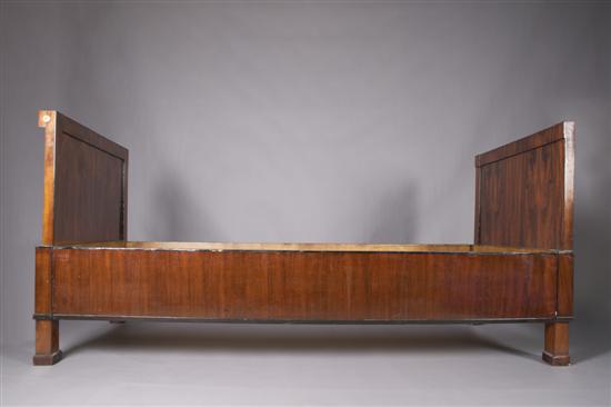 Appraisal: An Empire Mahogany Bed Height x width inches