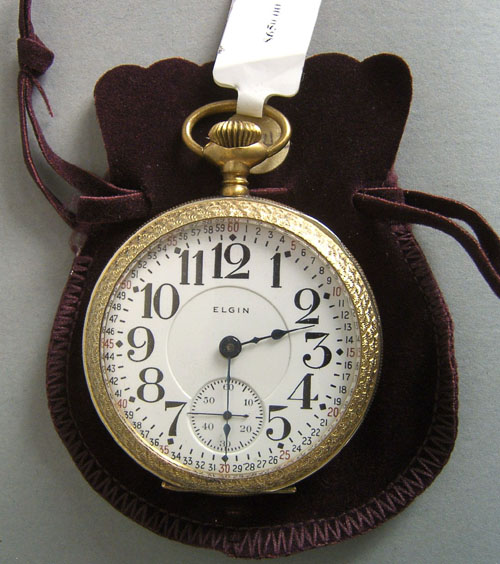 Appraisal: Elgin Veritas -jewel open face s pocket watch