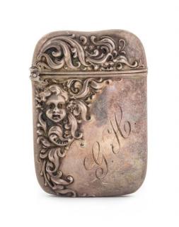 Appraisal: An American Silver Vesta Case Possibly John Hasselbring Brooklyn NY