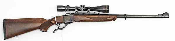 Appraisal: Ruger Number Rifle With Luepohl Scope HH magnum cal round