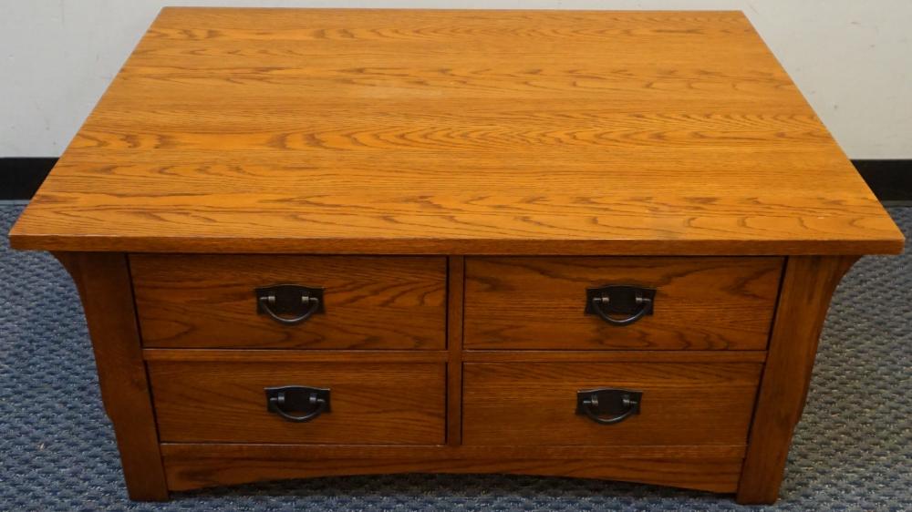 Appraisal: Arts and Crafts Style Oak Coffee Table x x in