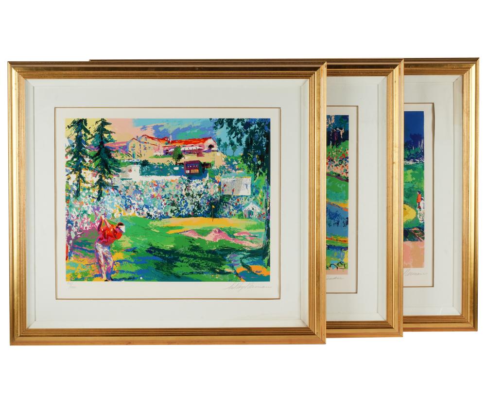 Appraisal: LEROY NEIMAN - THREE AUGUSTA NATIONAL SERIGRAPHSfrom the series Big