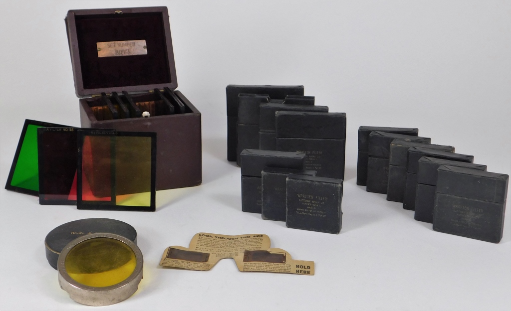 Appraisal: LOT OF ANTIQUE WRATTEN KODAK AND OTHER FILTERS Lot of