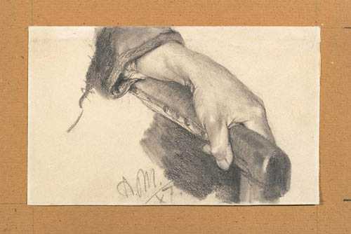 Appraisal: MENZEL ADOLF VON Breslau - Berlin Study of a woman's