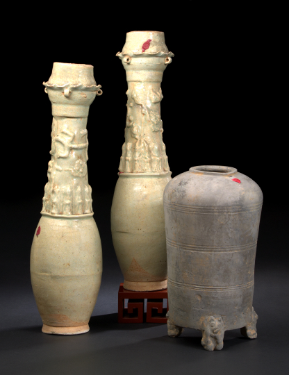 Appraisal: Large Chinese Footed Model of a Grainary Han Dynasty B