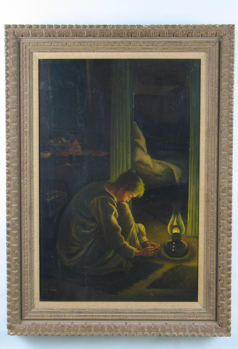 Appraisal: ATTRIBUTED TO WILLIAM HENRY YATES American - Oil on reinforced