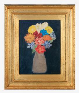 Appraisal: Doris Roberts Goyen American thc Still life Flowers in Vase