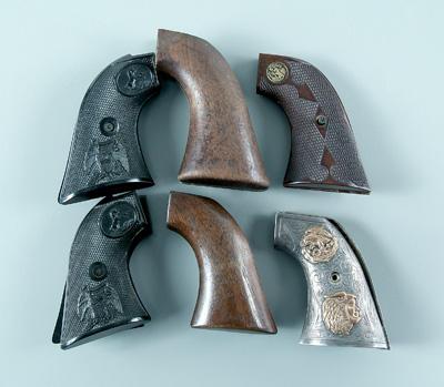 Appraisal: Six pairs revolver grips all for single-action Colt one pair