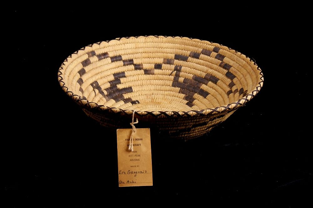 Appraisal: Papago Indian Hand Woven Basket by Eva Gregorio Included in