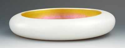 Appraisal: A Steuben Frederick Carder Aurene and Calcite Bowl The simple