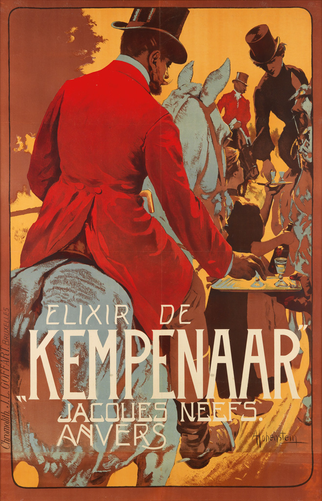 Appraisal: ADOLFO HOHENSTEIN - ELIXIR DE KEMPENAAR Circa x inches x