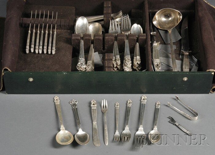 Appraisal: Silver Flatware in the Royal Danish Pattern and Others Sterling