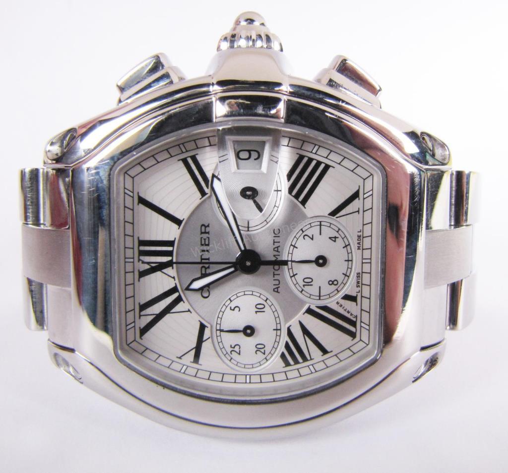 Appraisal: A gentleman's Cartier XL Roadster Chronograph wristwatch circa with three