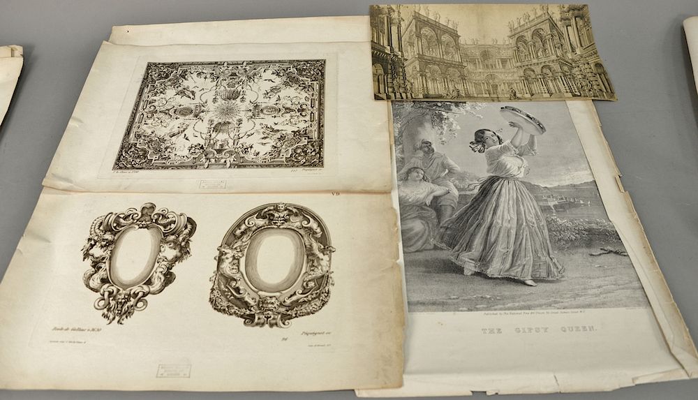 Appraisal: Twelve engravings and etchings to include a set of three